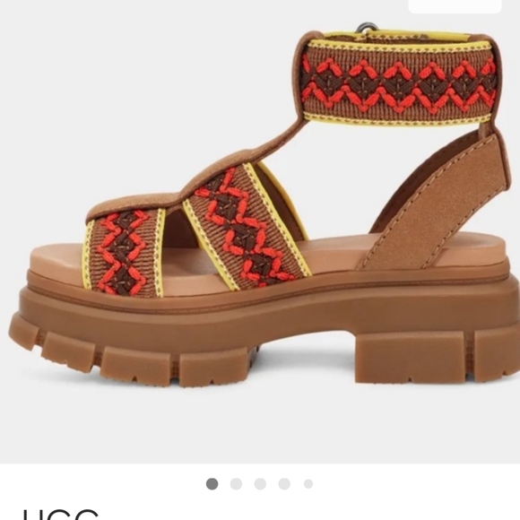 UGG Shoes - UGG Ashton Heritage Braid Chestnut Sandals Women's.... Size 7